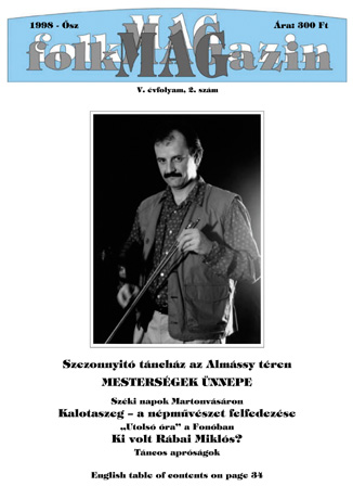 Cover of Táncházak - folk-klubok 1998/2