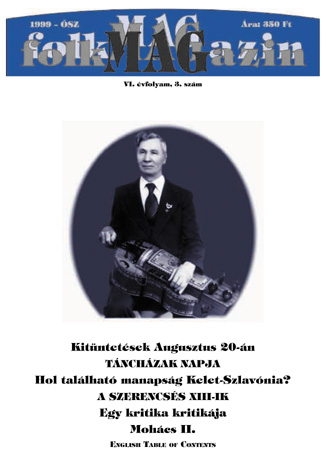 Cover of Információk, felhívások - 1999/3