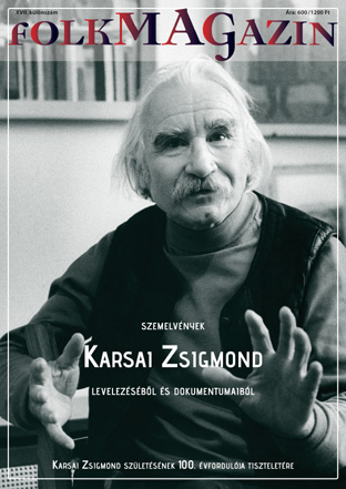 Cover of Karsai Zsigmondról, a népművészet mesteréről